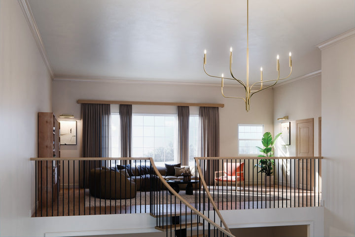 Kichler Canada - 52674CPZ - Six Light Chandelier - Livadia - Champagne Bronze