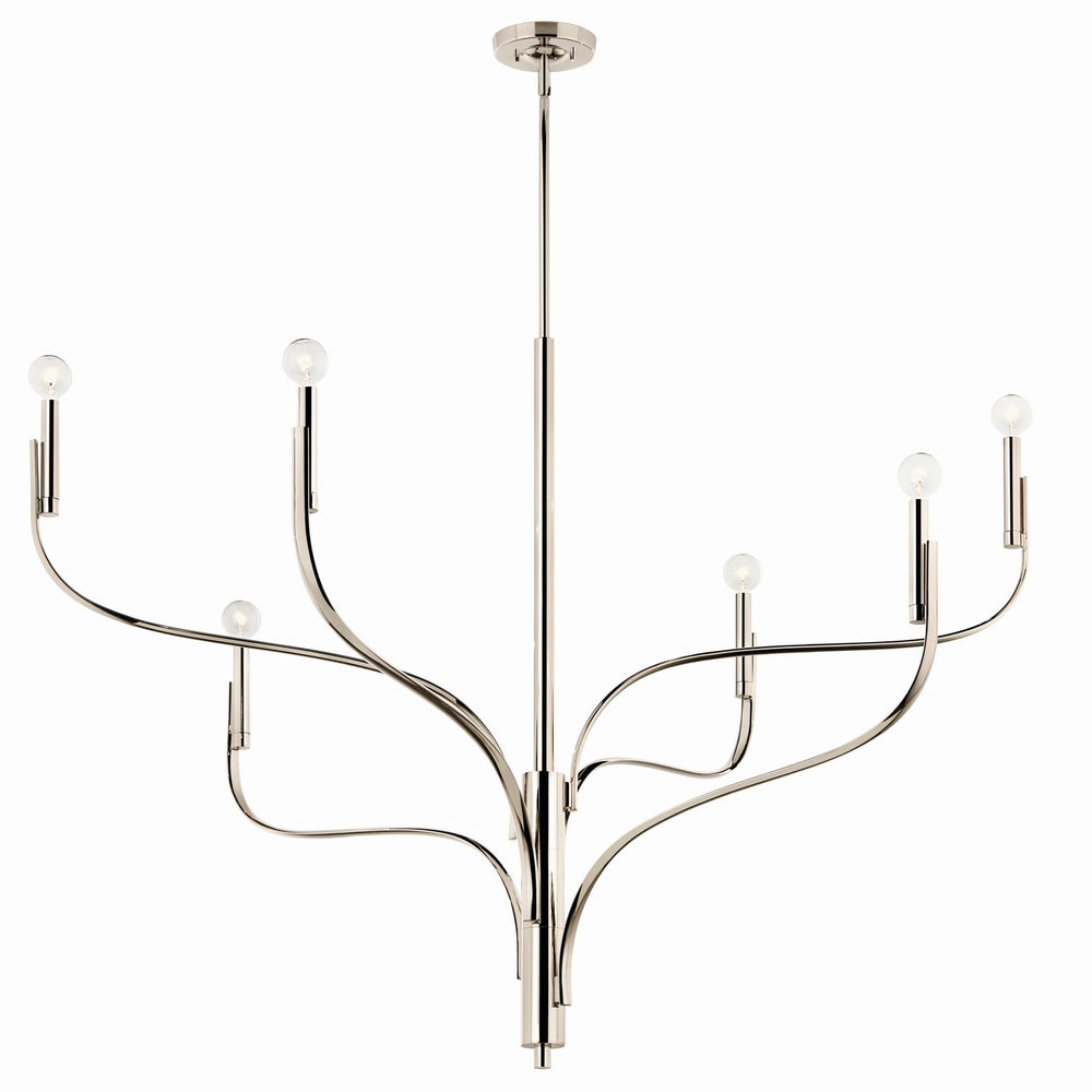 Kichler Canada - 52674PN - Six Light Chandelier - Livadia - Polished Nickel