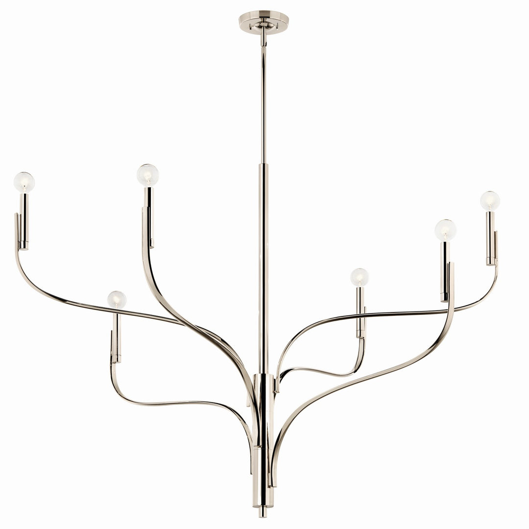 Kichler Canada - 52674PN - Six Light Chandelier - Livadia - Polished Nickel