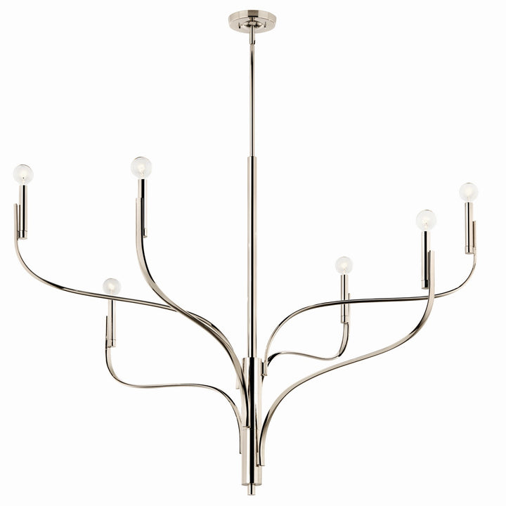 Kichler Canada - 52674PN - Six Light Chandelier - Livadia - Polished Nickel