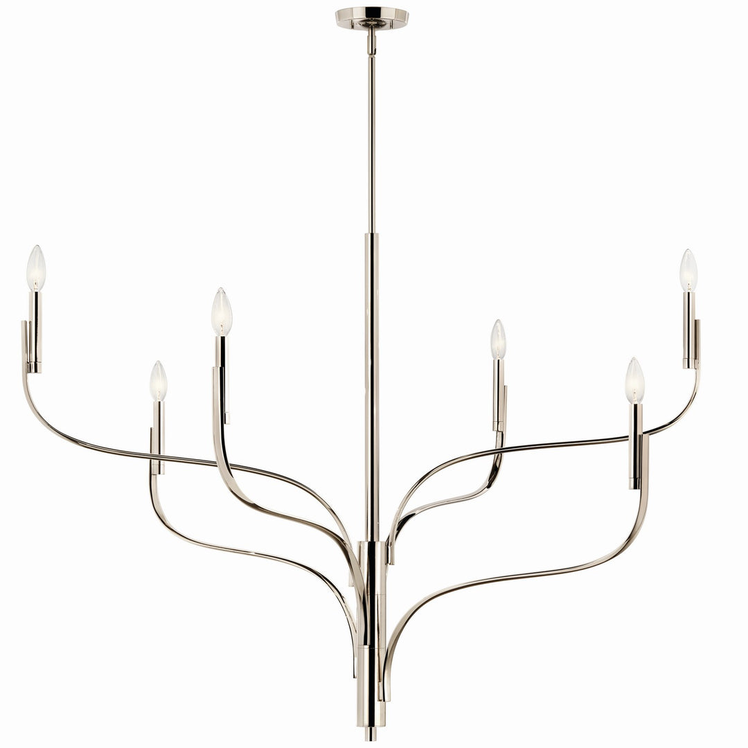 Kichler Canada - 52674PN - Six Light Chandelier - Livadia - Polished Nickel
