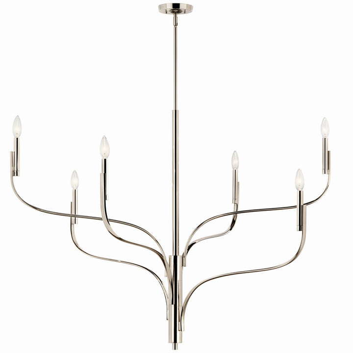 Kichler Canada - 52674PN - Six Light Chandelier - Livadia - Polished Nickel