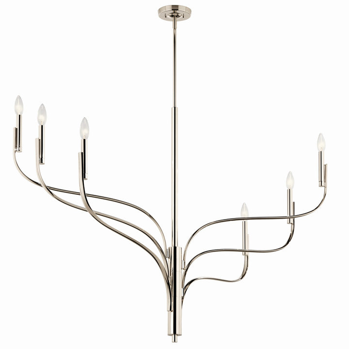 Kichler Canada - 52674PN - Six Light Chandelier - Livadia - Polished Nickel