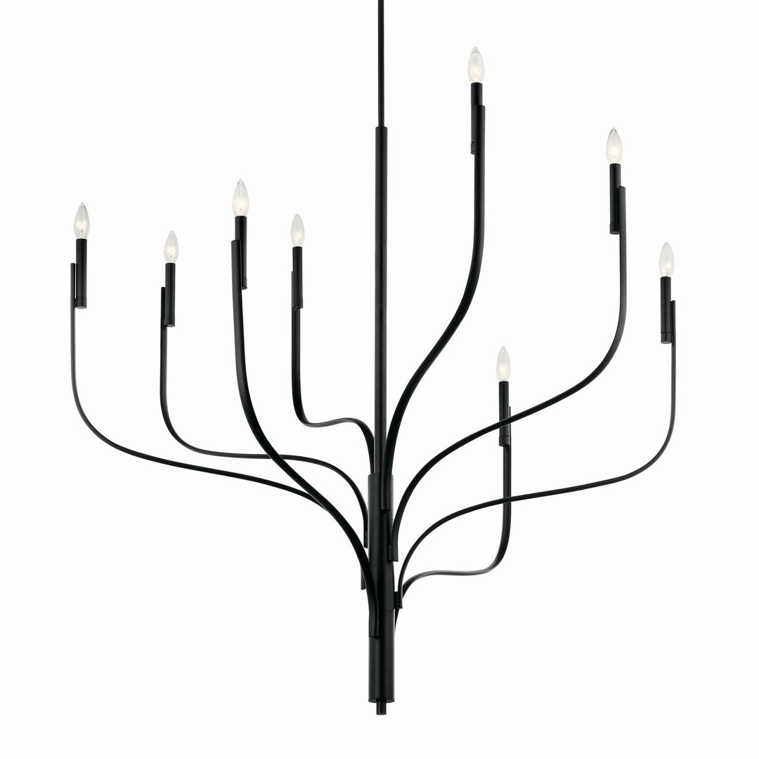 Kichler Canada - 52675BK - Eight Light Chandelier - Livadia - Black