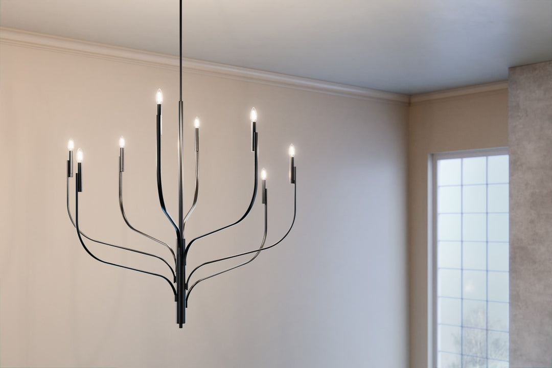 Kichler Canada - 52675BK - Eight Light Chandelier - Livadia - Black