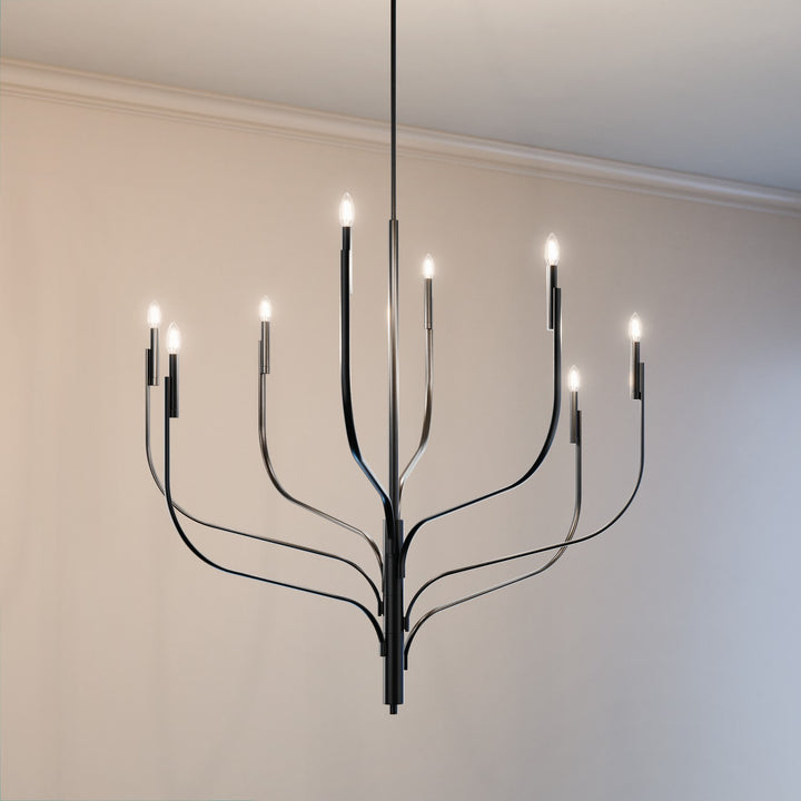 Kichler Canada - 52675BK - Eight Light Chandelier - Livadia - Black