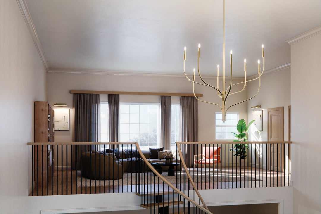 Kichler Canada - 52675CPZ - Eight Light Chandelier - Livadia - Champagne Bronze