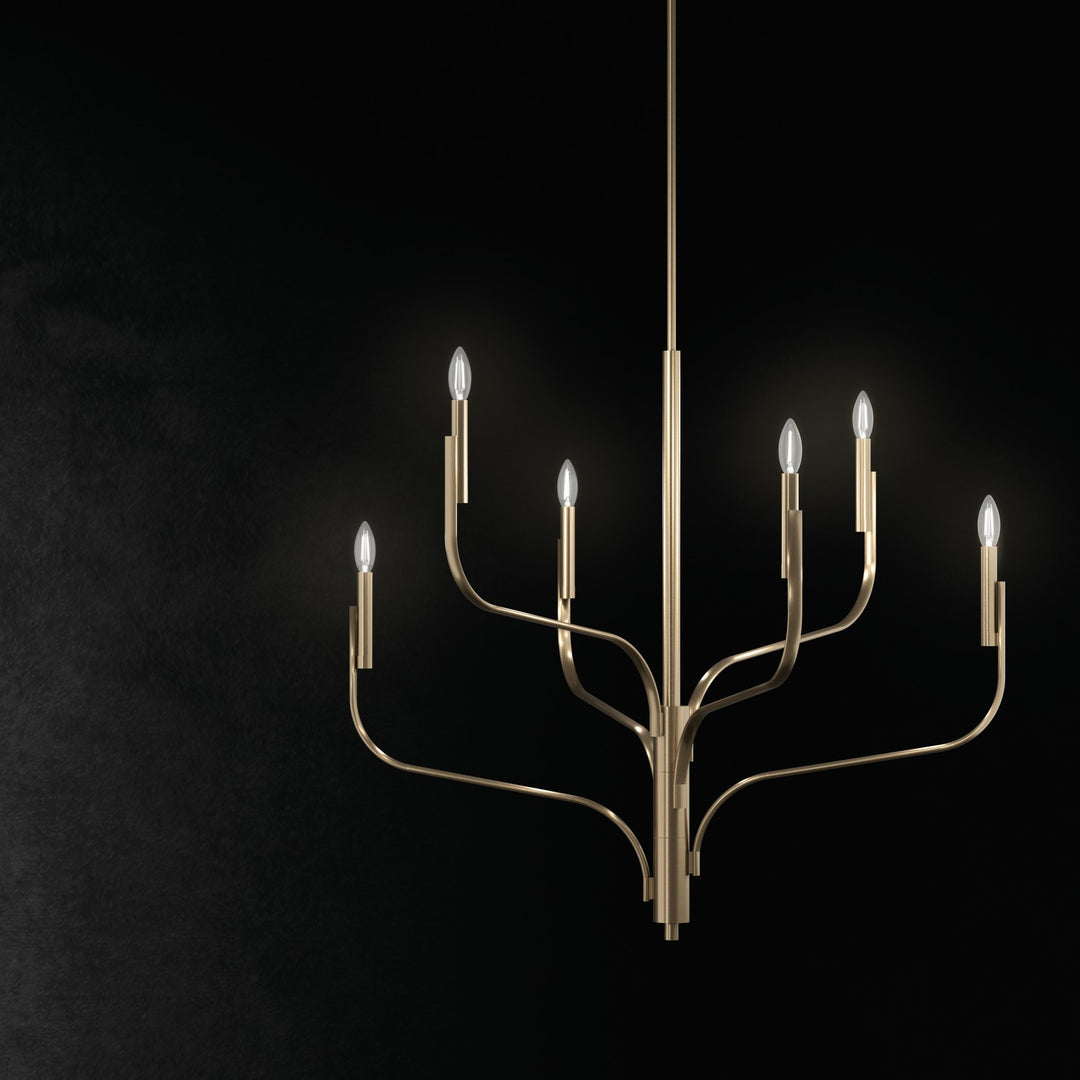 Kichler Canada - 52675CPZ - Eight Light Chandelier - Livadia - Champagne Bronze