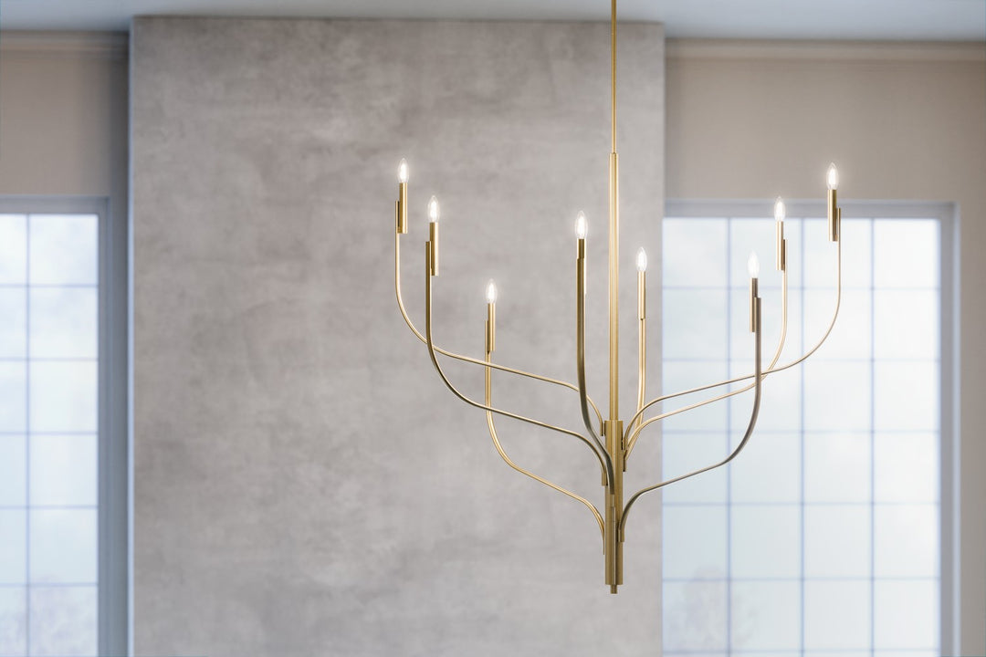 Kichler Canada - 52675CPZ - Eight Light Chandelier - Livadia - Champagne Bronze