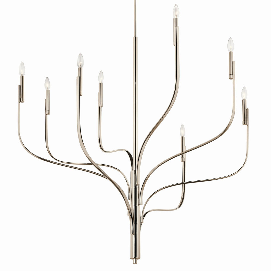 Kichler Canada - 52675PN - Eight Light Chandelier - Livadia - Polished Nickel