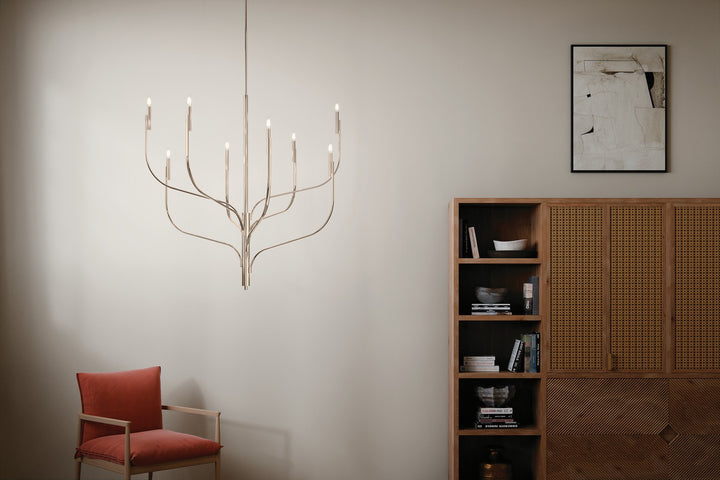 Kichler Canada - 52675PN - Eight Light Chandelier - Livadia - Polished Nickel