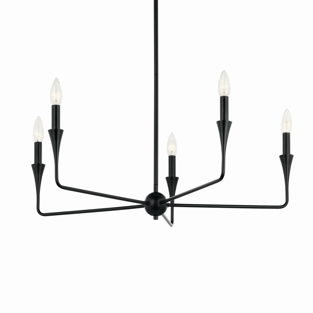 Kichler Canada - 52689BK - Five Light Chandelier - Alvaro - Black