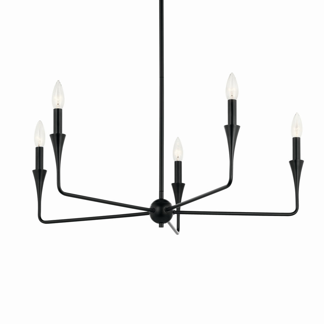 Kichler Canada - 52689BK - Five Light Chandelier - Alvaro - Black