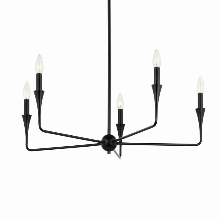 Kichler Canada - 52689BK - Five Light Chandelier - Alvaro - Black