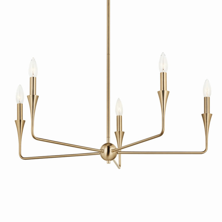 Kichler Canada - 52689CPZ - Five Light Chandelier - Alvaro - Champagne Bronze