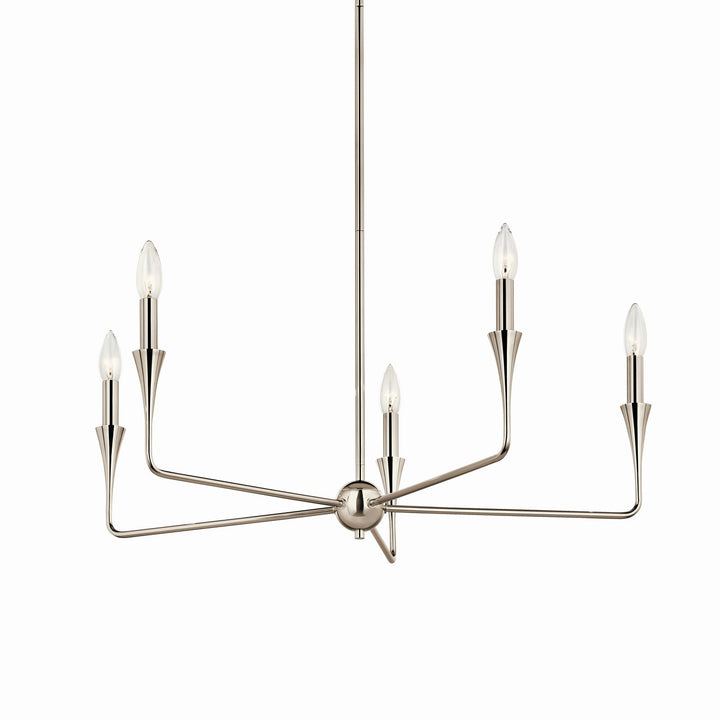 Kichler Canada - 52689PN - Five Light Chandelier - Alvaro - Polished Nickel