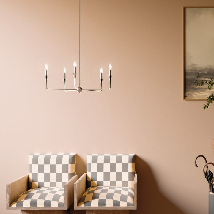 Kichler Canada - 52689PN - Five Light Chandelier - Alvaro - Polished Nickel