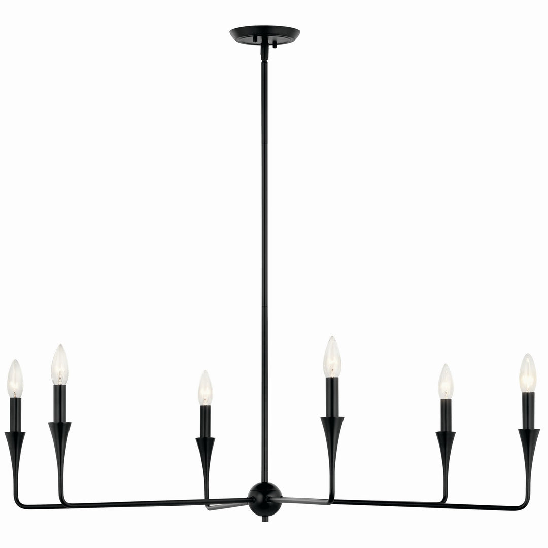Kichler Canada - 52690BK - Six Light Chandelier - Alvaro - Black
