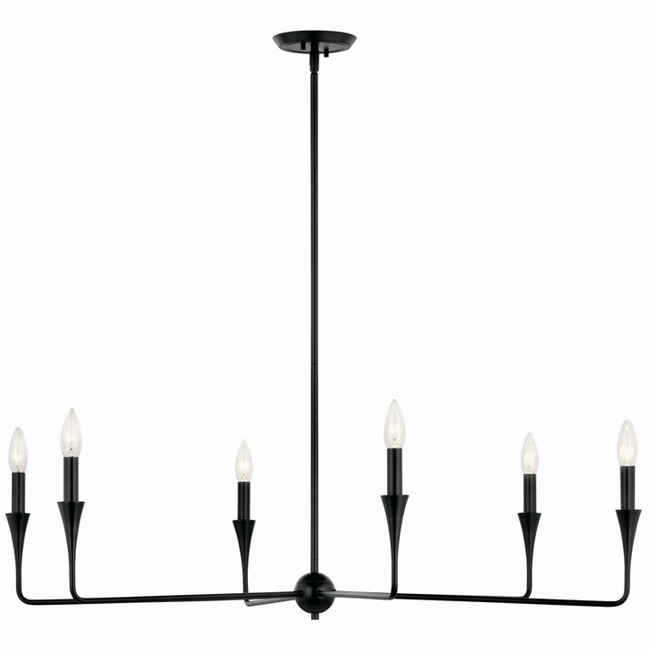Kichler Canada - 52690BK - Six Light Chandelier - Alvaro - Black