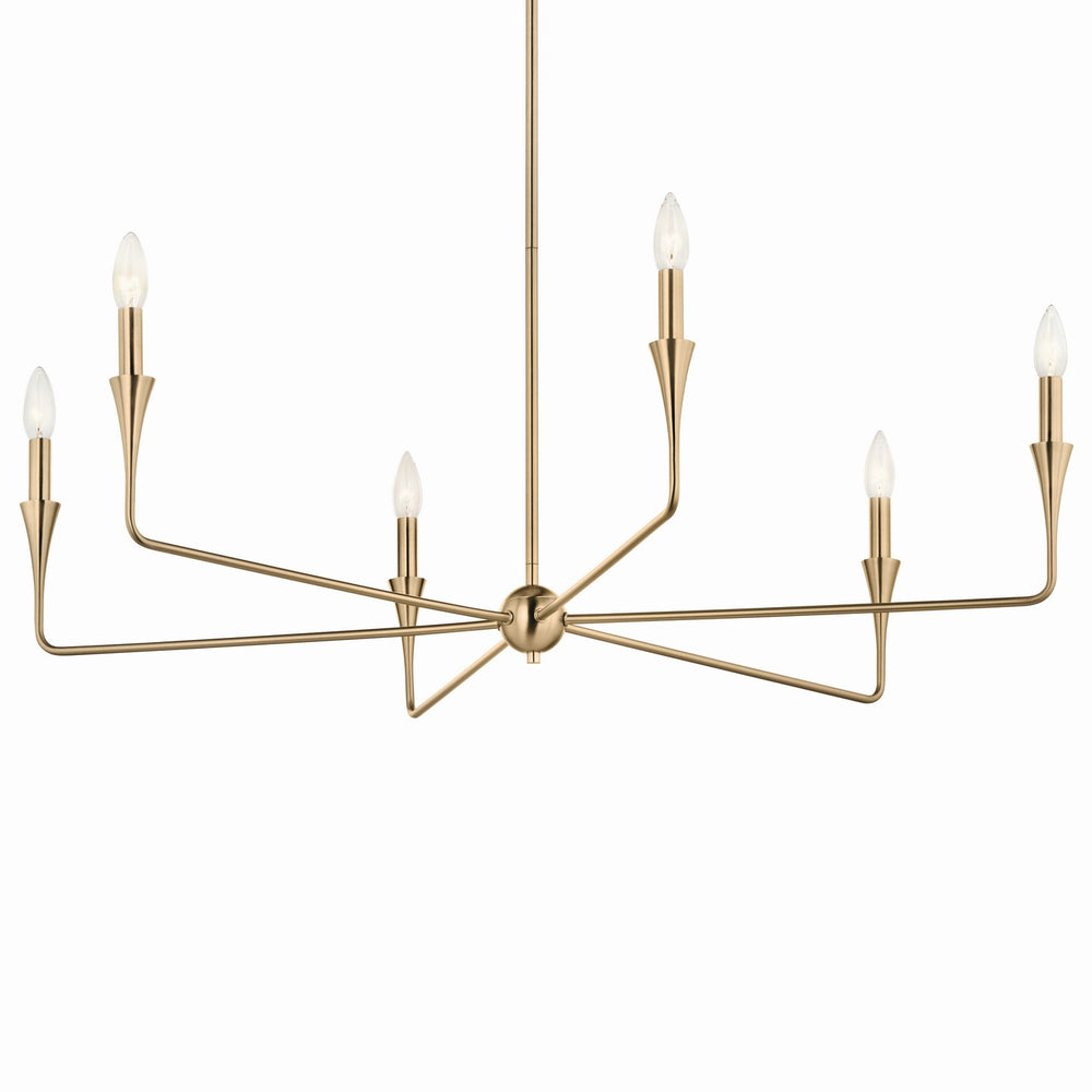 Kichler Canada - 52690CPZ - Six Light Chandelier - Alvaro - Champagne Bronze