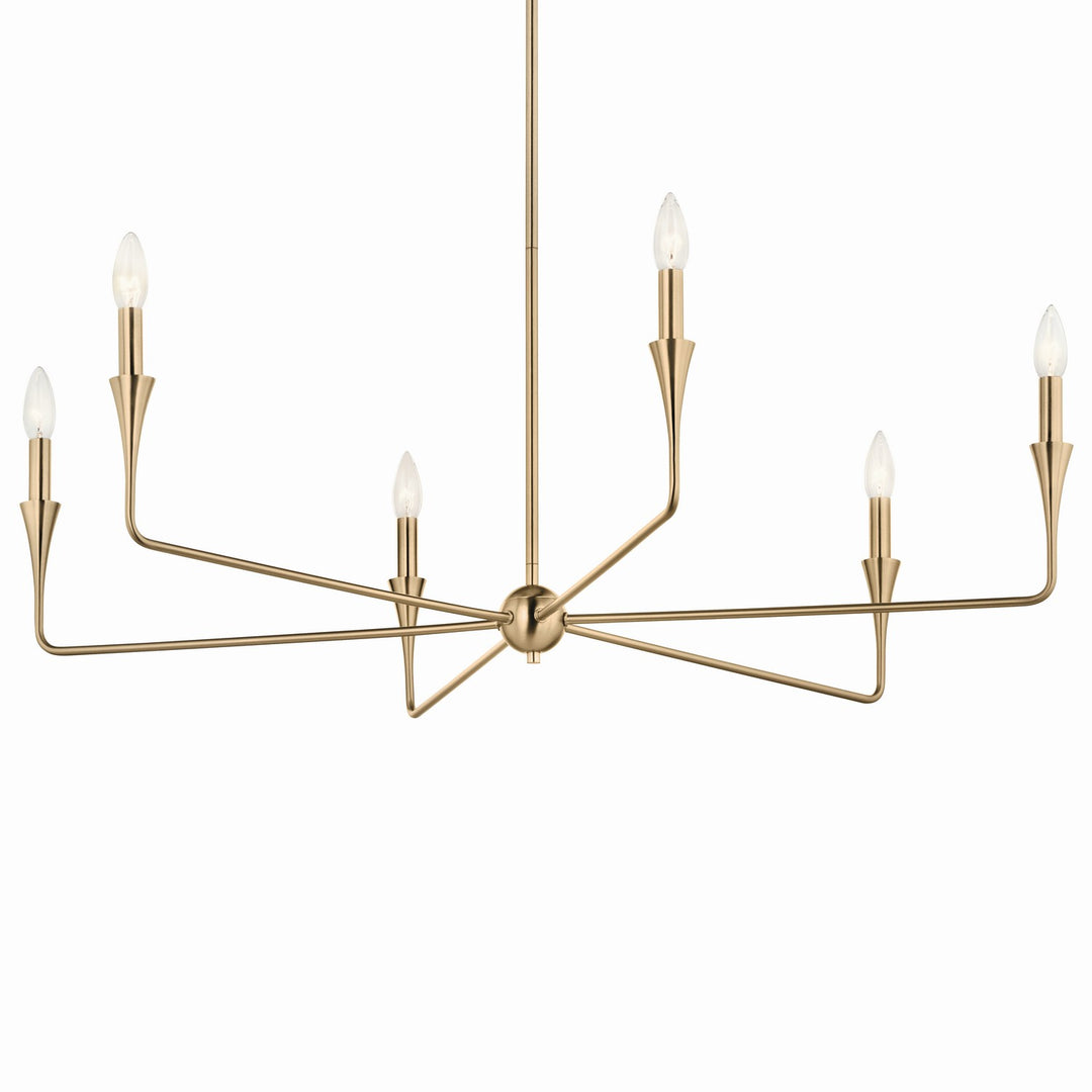 Kichler Canada - 52690CPZ - Six Light Chandelier - Alvaro - Champagne Bronze