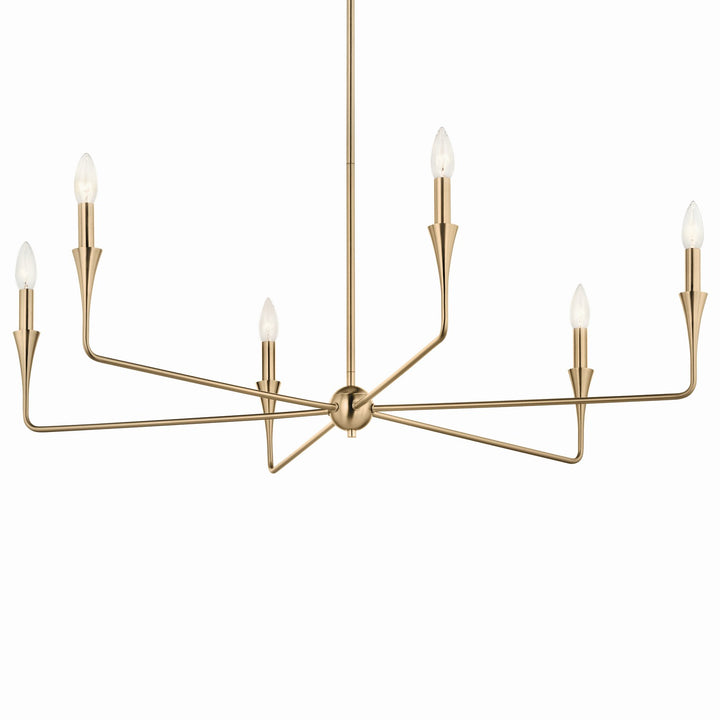 Kichler Canada - 52690CPZ - Six Light Chandelier - Alvaro - Champagne Bronze