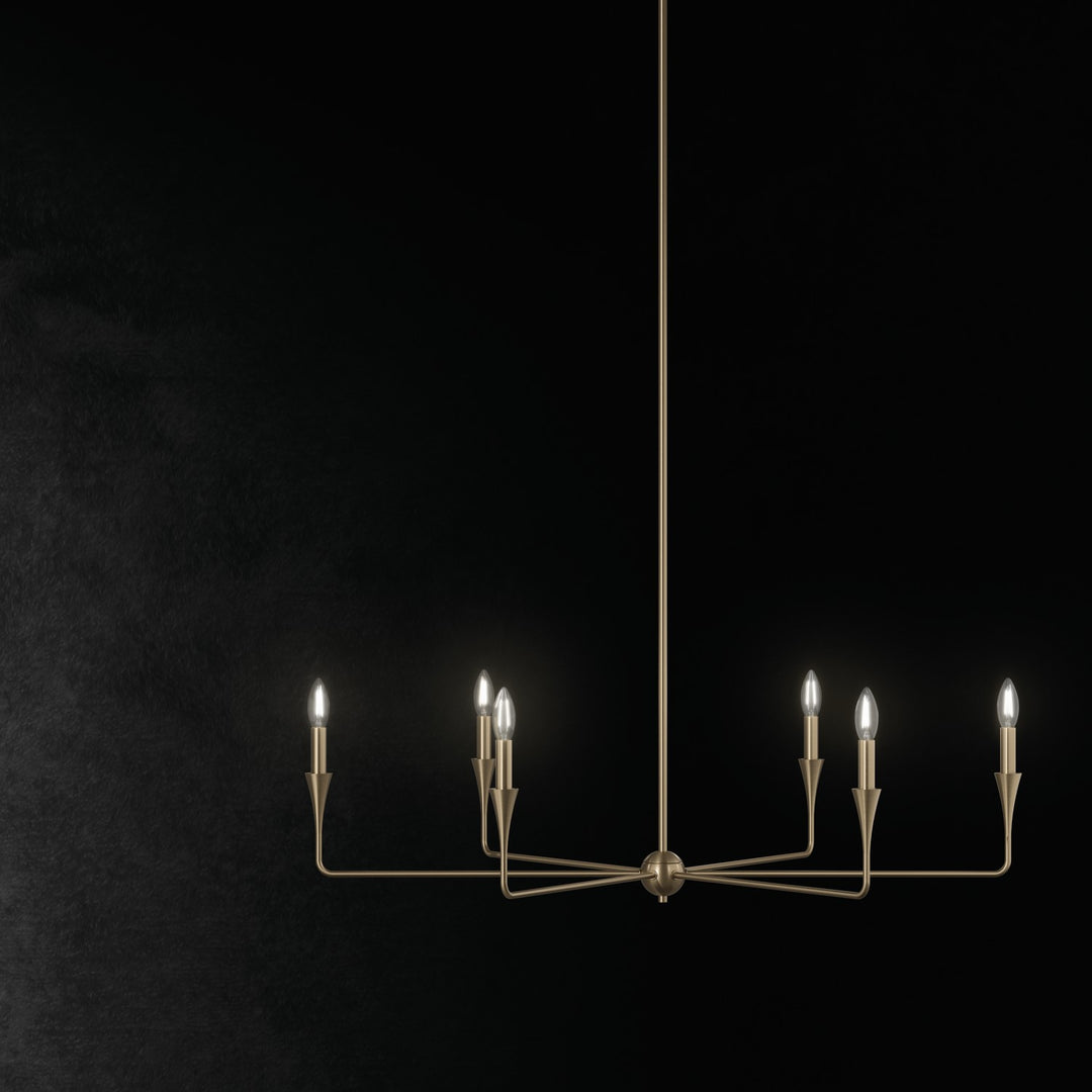 Kichler Canada - 52690CPZ - Six Light Chandelier - Alvaro - Champagne Bronze