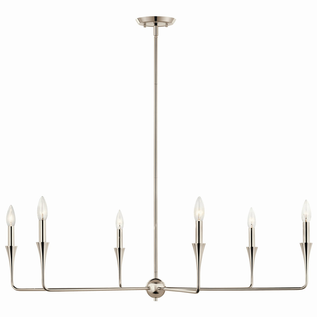 Kichler Canada - 52690PN - Six Light Chandelier - Alvaro - Polished Nickel
