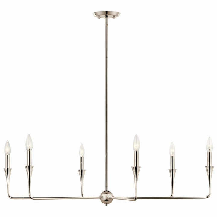 Kichler Canada - 52690PN - Six Light Chandelier - Alvaro - Polished Nickel