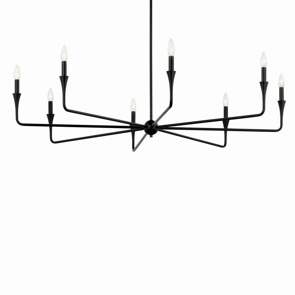 Kichler Canada - 52691BK - Eight Light Chandelier - Alvaro - Black