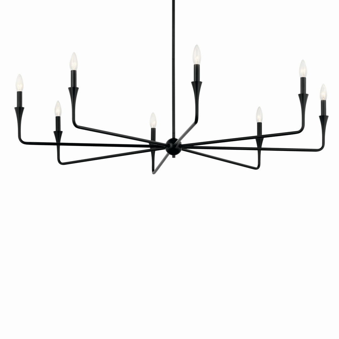 Kichler Canada - 52691BK - Eight Light Chandelier - Alvaro - Black