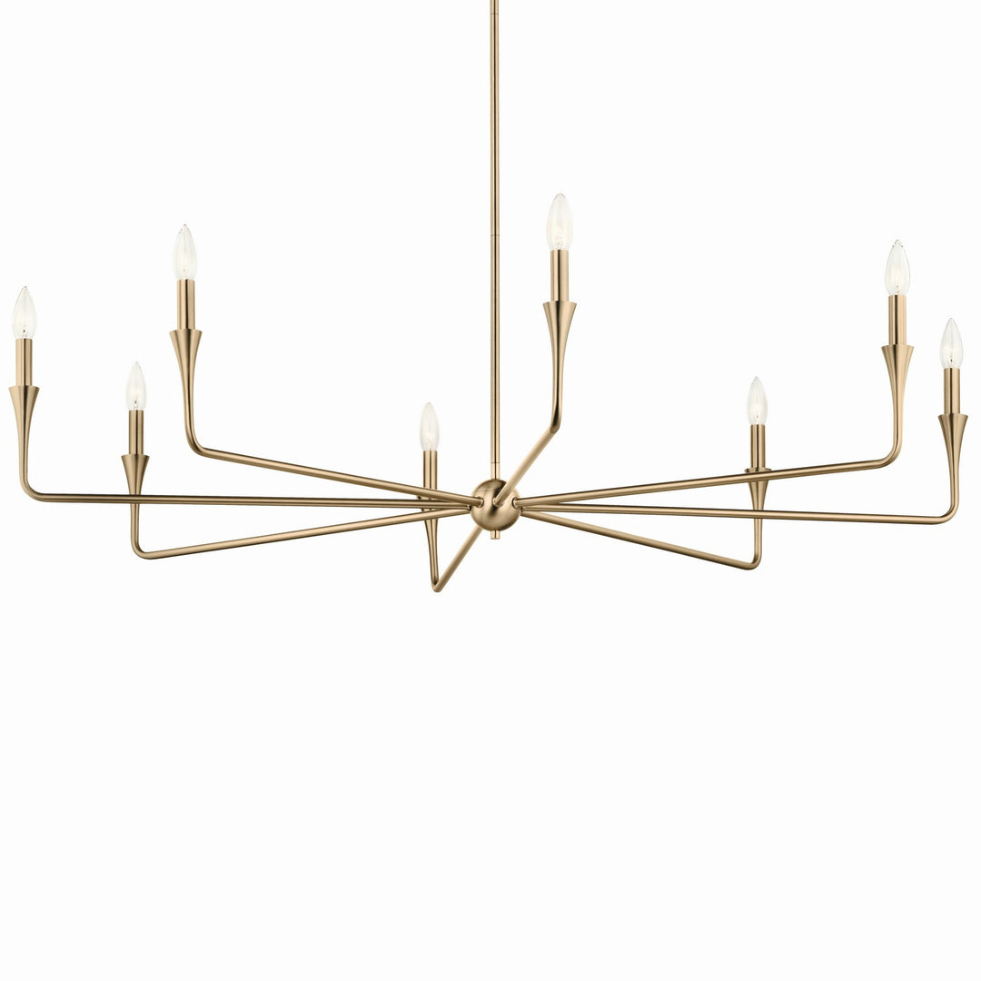 Kichler Canada - 52691CPZ - Eight Light Chandelier - Alvaro - Champagne Bronze