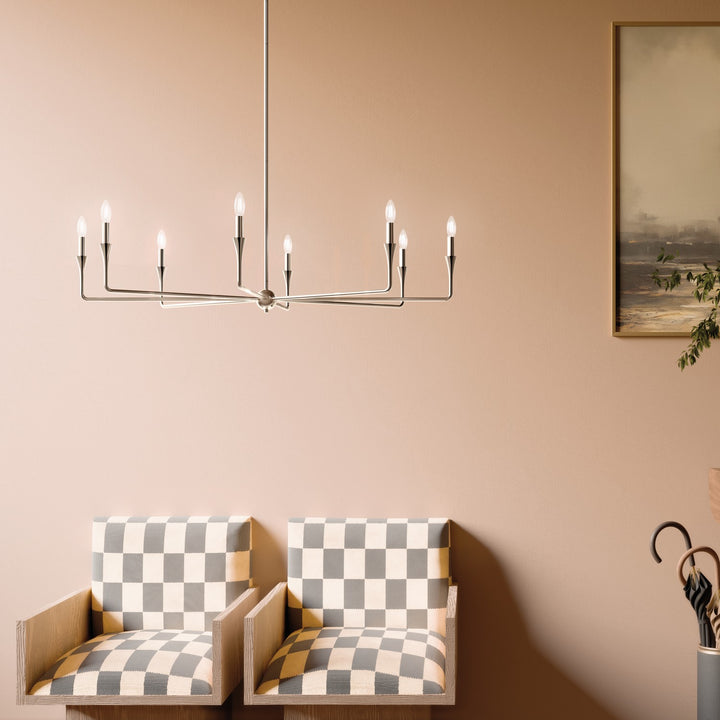Kichler Canada - 52691PN - Eight Light Chandelier - Alvaro - Polished Nickel