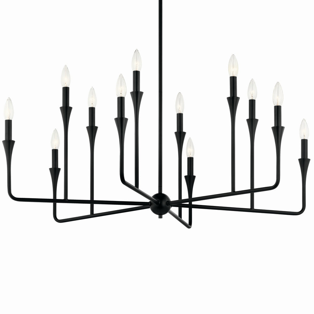 Kichler Canada - 52692BK - 12 Light Chandelier - Alvaro - Black