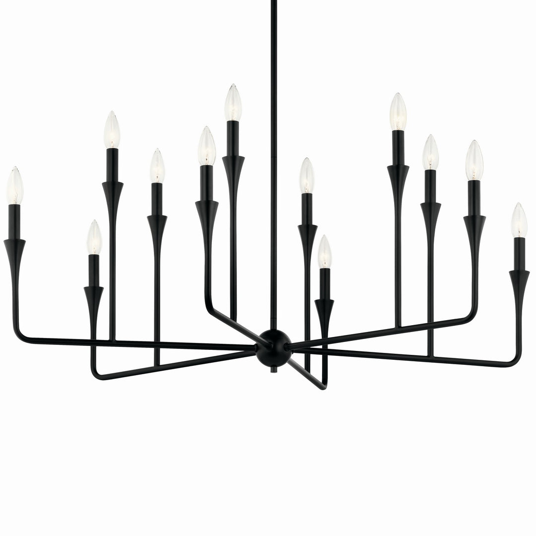 Kichler Canada - 52692BK - 12 Light Chandelier - Alvaro - Black