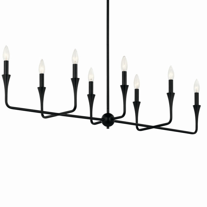 Kichler Canada - 52693BK - Eight Light Linear Chandelier - Alvaro - Black