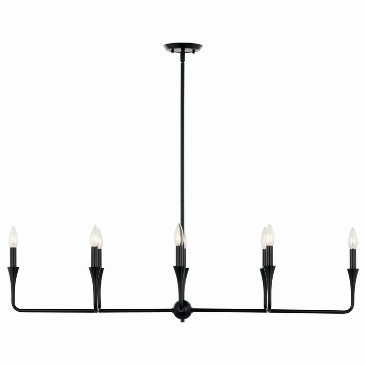 Kichler Canada - 52693BK - Eight Light Linear Chandelier - Alvaro - Black