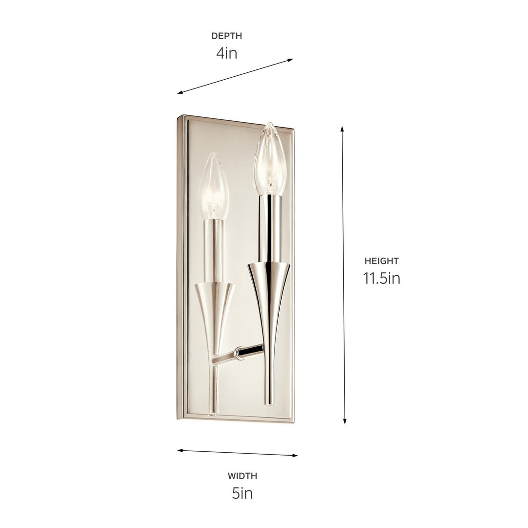 Kichler Canada - 52694PN - One Light Wall Sconce - Alvaro - Polished Nickel