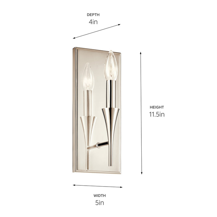 Kichler Canada - 52694PN - One Light Wall Sconce - Alvaro - Polished Nickel