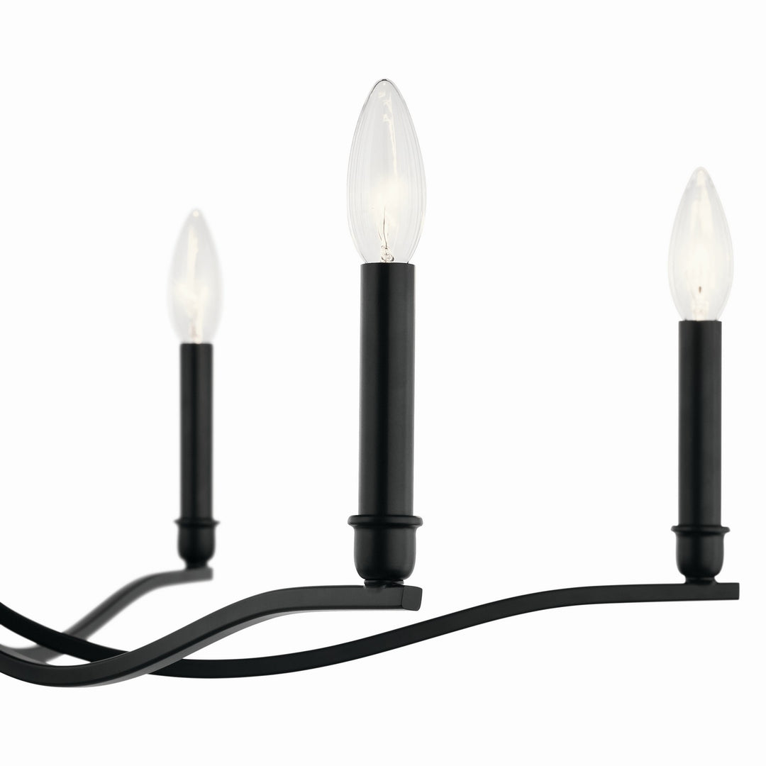 Kichler Canada - 52695BK - Six Light Chandelier - Malene - Black