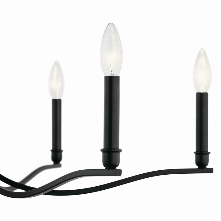 Kichler Canada - 52695BK - Six Light Chandelier - Malene - Black