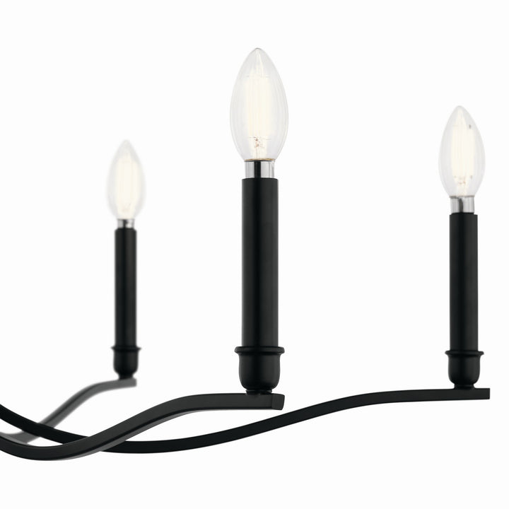 Kichler Canada - 52695BK - Six Light Chandelier - Malene - Black