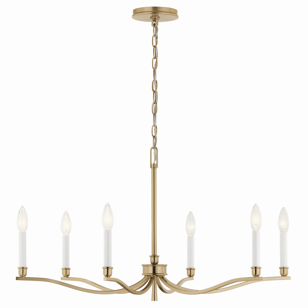 Kichler Canada - 52695CPZ - Six Light Chandelier - Malene - Champagne Bronze