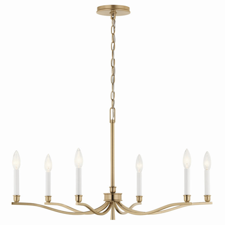 Kichler Canada - 52695CPZ - Six Light Chandelier - Malene - Champagne Bronze