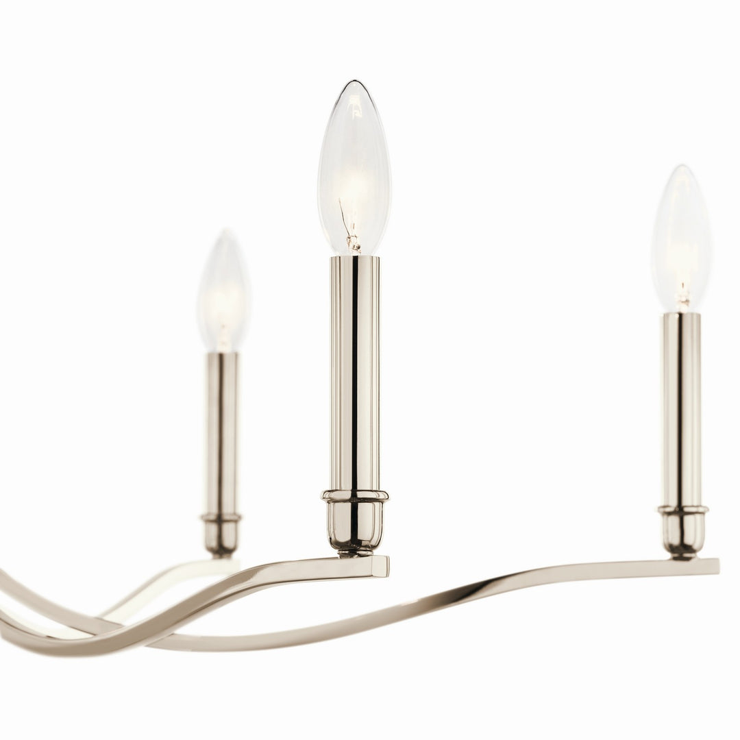 Kichler Canada - 52695PN - Six Light Chandelier - Malene - Polished Nickel