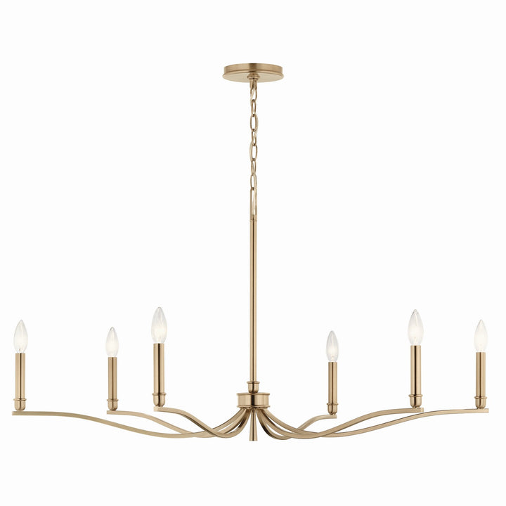Kichler Canada - 52696CPZ - Six Light Chandelier - Malene - Champagne Bronze