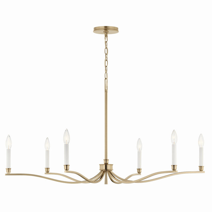 Kichler Canada - 52696CPZ - Six Light Chandelier - Malene - Champagne Bronze
