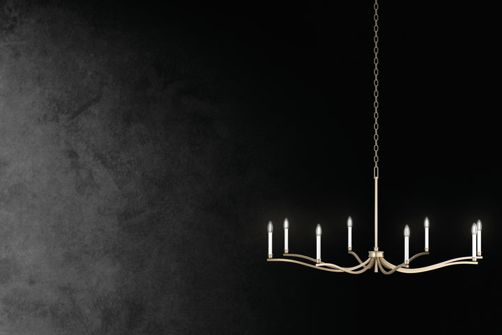Kichler Canada - 52696CPZ - Six Light Chandelier - Malene - Champagne Bronze