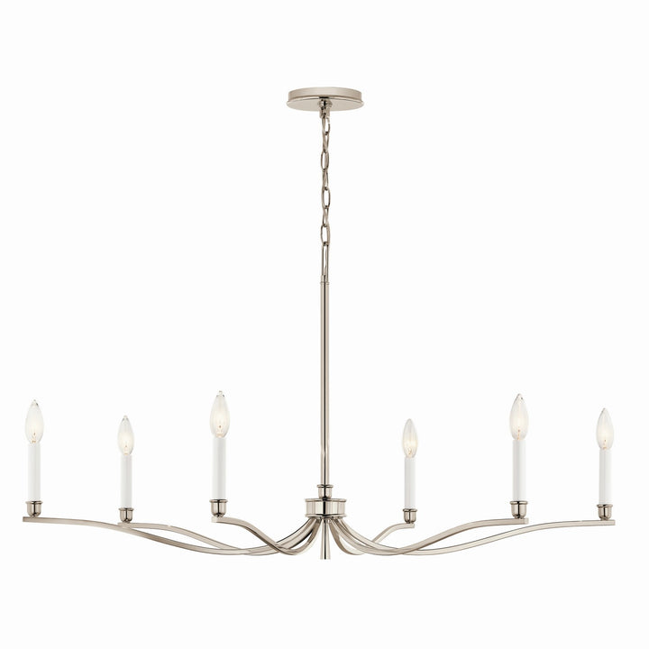 Kichler Canada - 52696PN - Six Light Chandelier - Malene - Polished Nickel