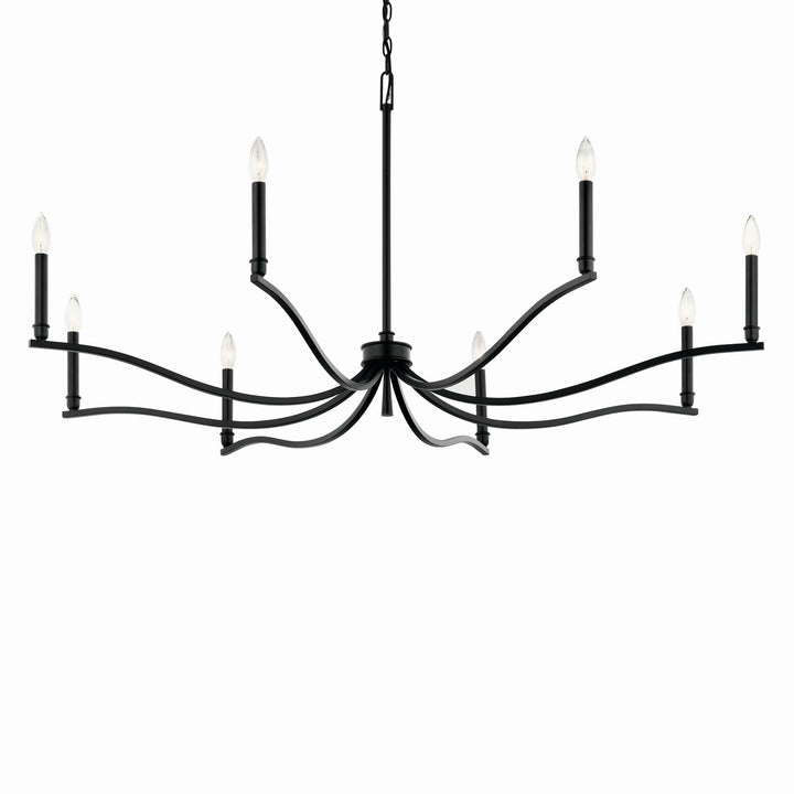 Kichler Canada - 52697BK - Eight Light Chandelier - Malene - Black